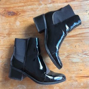 Shiny Black Boots